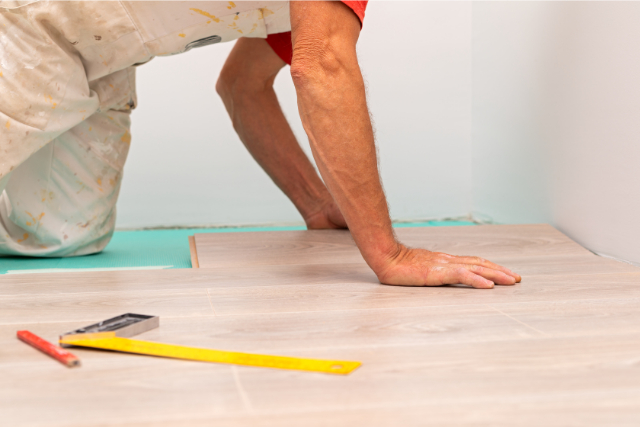 Installing laminate flooring